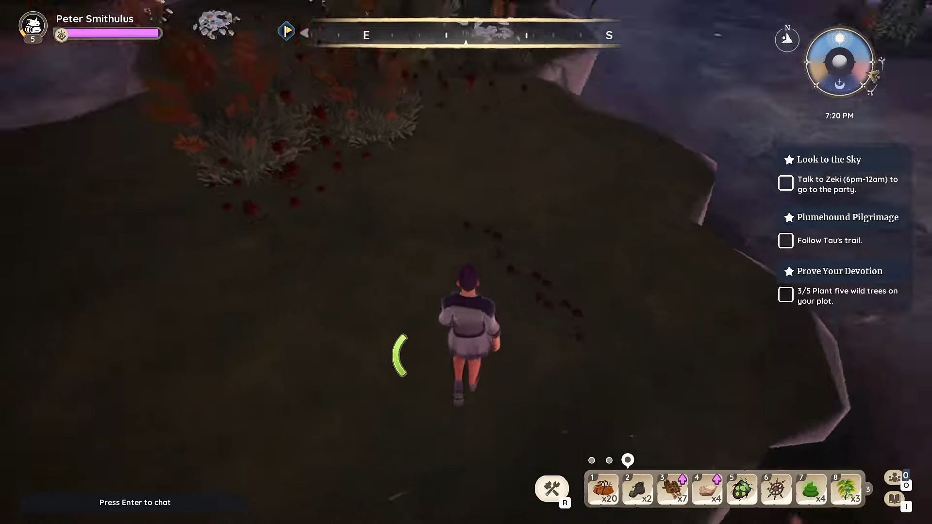 Follow the pawprints (Image via Singularity 6 Corporation | YouTube/Games & Apps Tutorials)